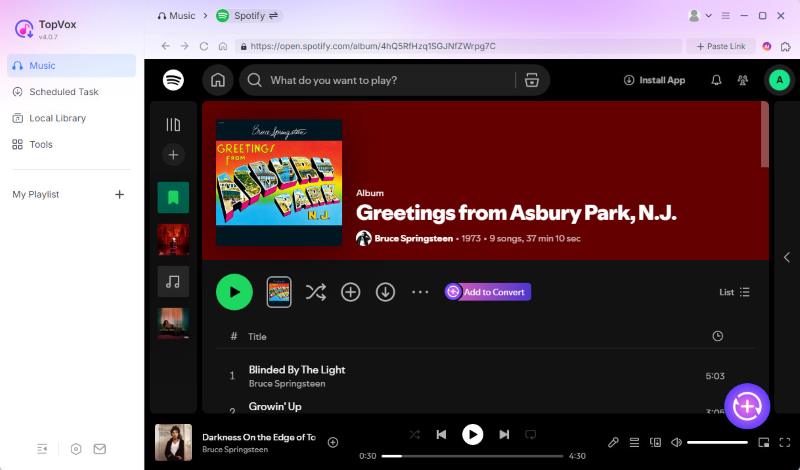 Add Playlist to onvert