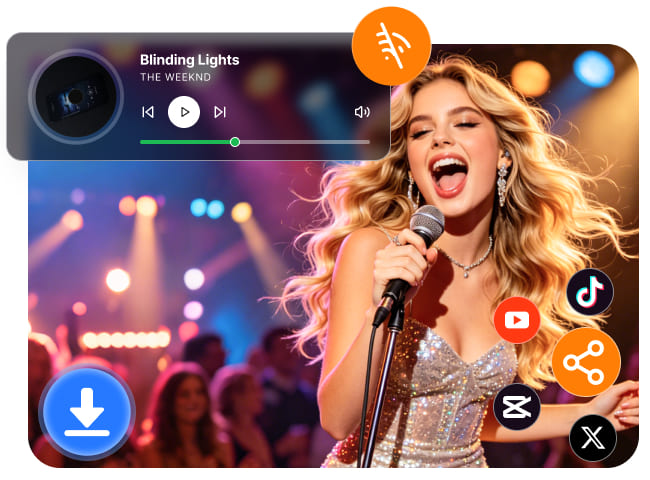 Permanent Offline Playback & Share