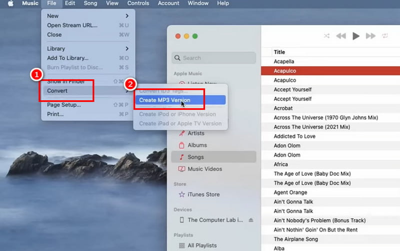 Change AAC to MP3 Apple Music