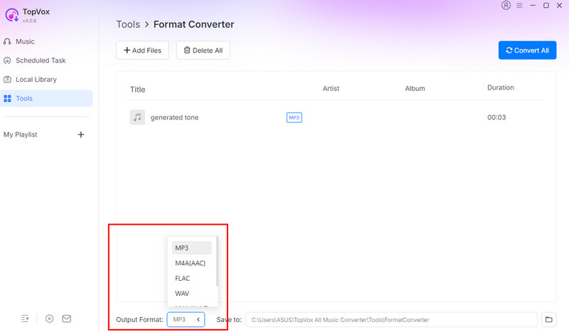 Choose MP3 Topvox