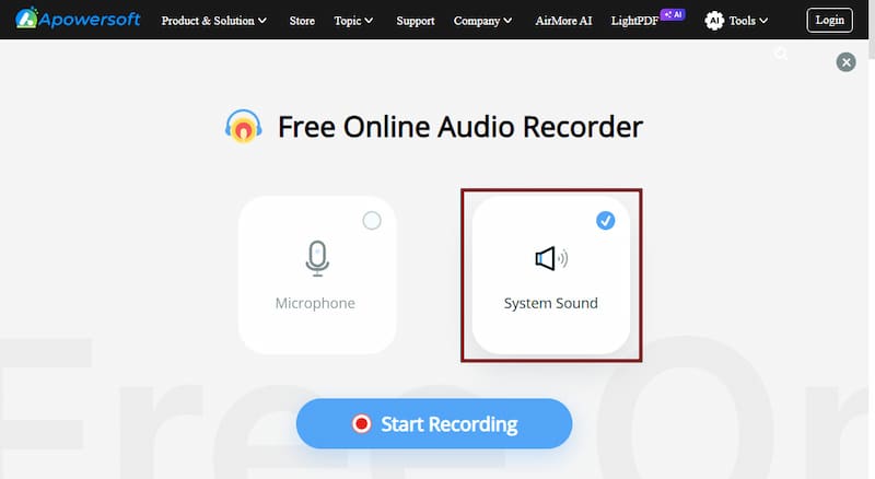Configure Recording Settings in Apowersoft