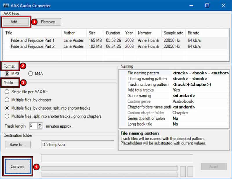 Start The Conversion in AAX Audio Converter