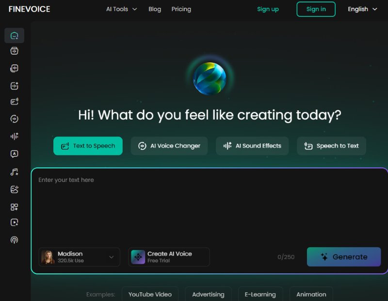 Finevoice Create Ai Voice