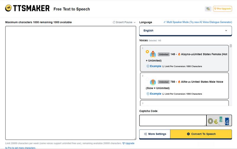 TTsmaker Ai Voice Generator