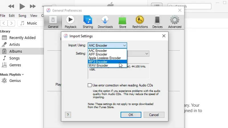 Change Import Encoder To Mp3 Encoder In Itunes