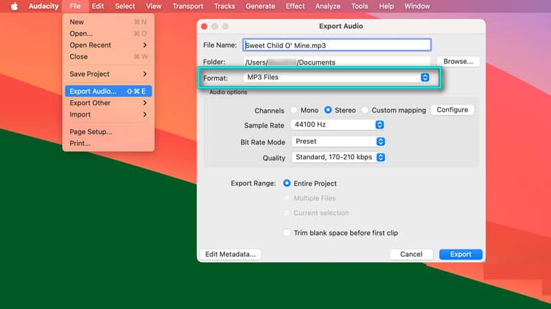 Export Aiff As Mp3 In Audacity