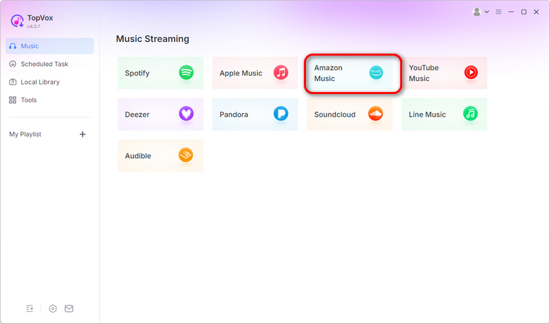 Topvox Converter For Amazon Music