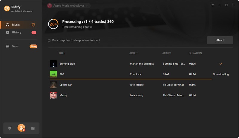 Sidify Start Conversion