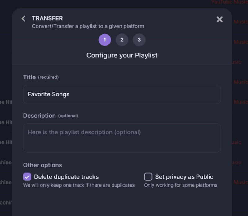 Soundiiz Apple To YouTube