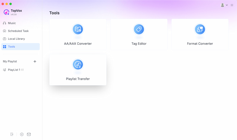 Topvox Playlist Transfer