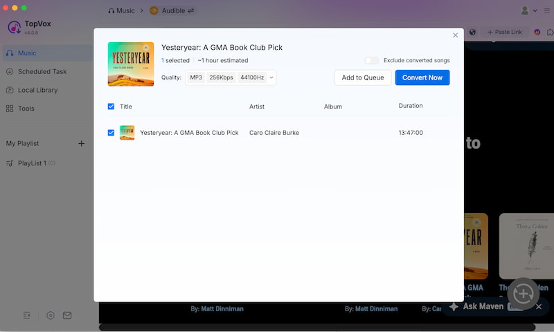 Topvox All Music Convert Mp3 Audible