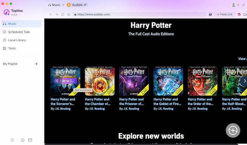 Topvox All Music Audible Platform