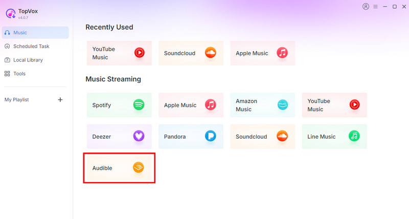 Audible Platform Topvox