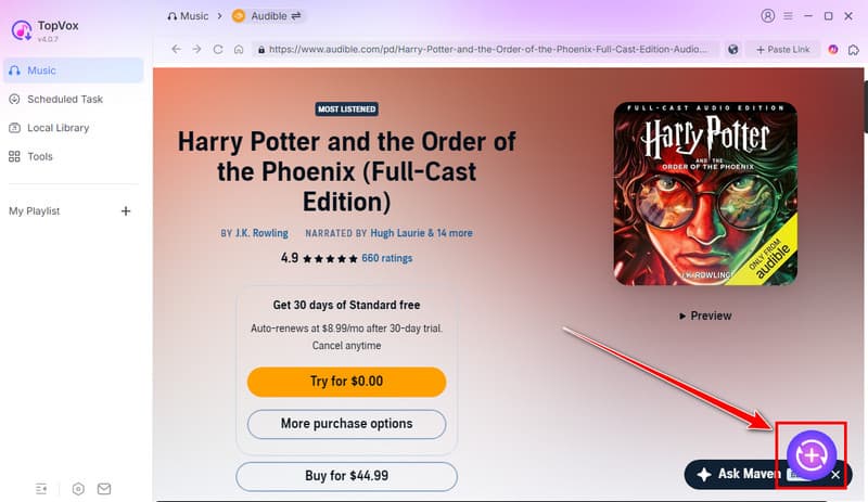 Click Plus Button Topvox