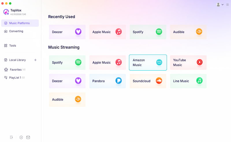 TopVox All Music Converter Amazon Music