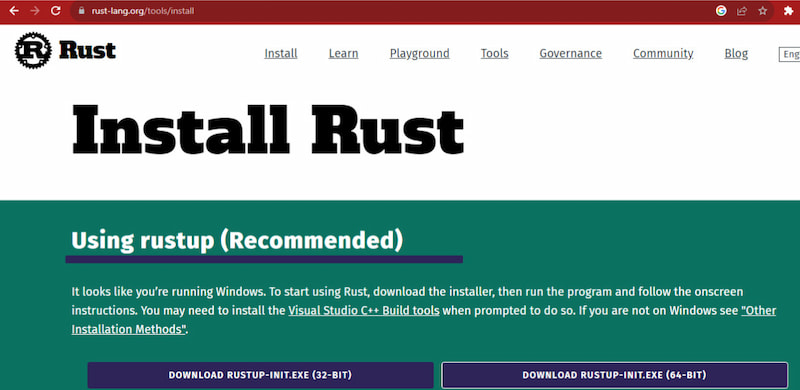 Install Rust