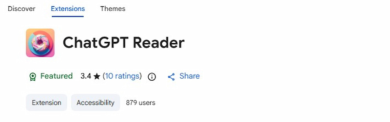 Chatgpt Text to Speech Extention