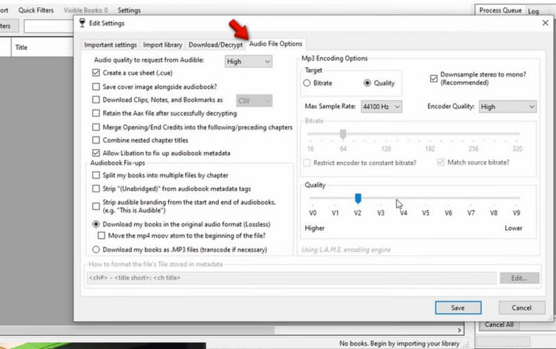 Convert Audiobooks in Libation