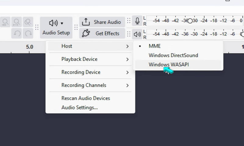 Set Recording Device in Audacity