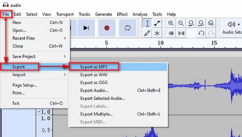 Audacity Apple Music Recorder