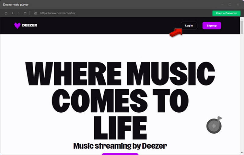 Login Deeze Account In Noteburner