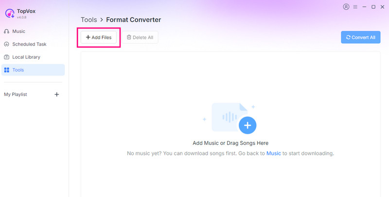 Add M4A File Feature Topvox