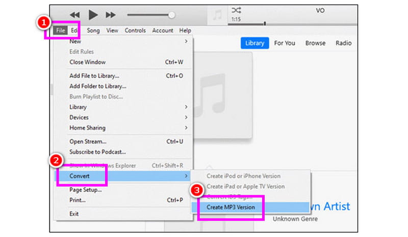 Convert Create MP3 Version