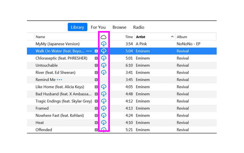 iCloud Download Button