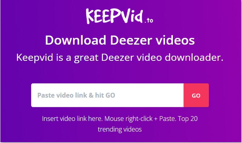 Keepvid Deezer Downloader