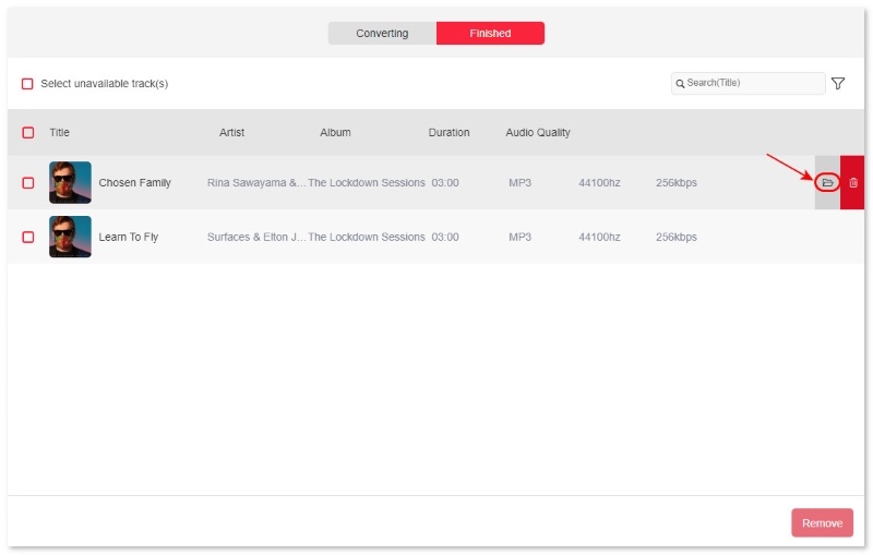 Topvox Finished List