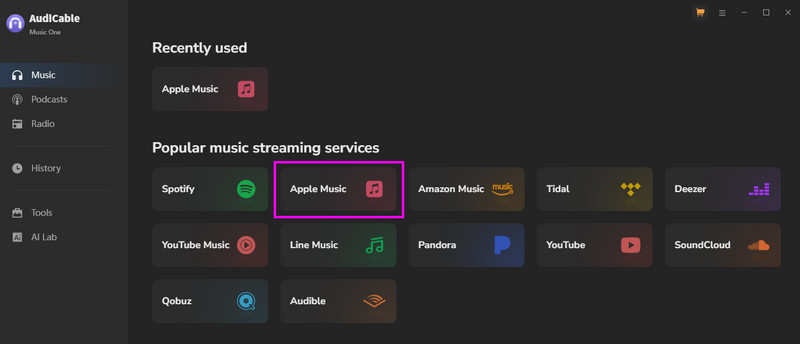 Click Apple Music Platform Audicable