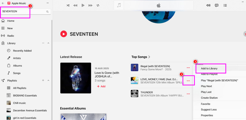 Search Add to Library
