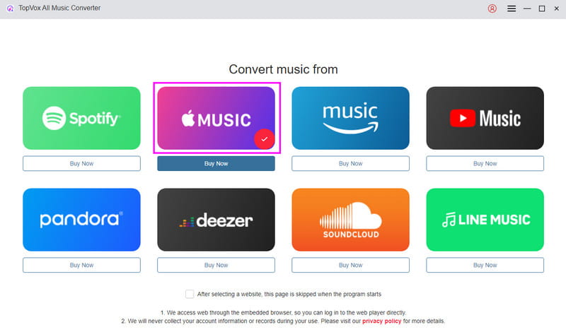 Tap Apple Music Platform Topvox