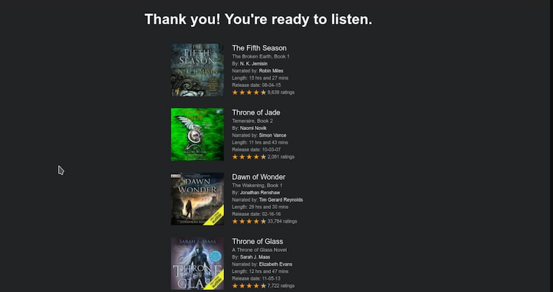 Audible Books Official Site