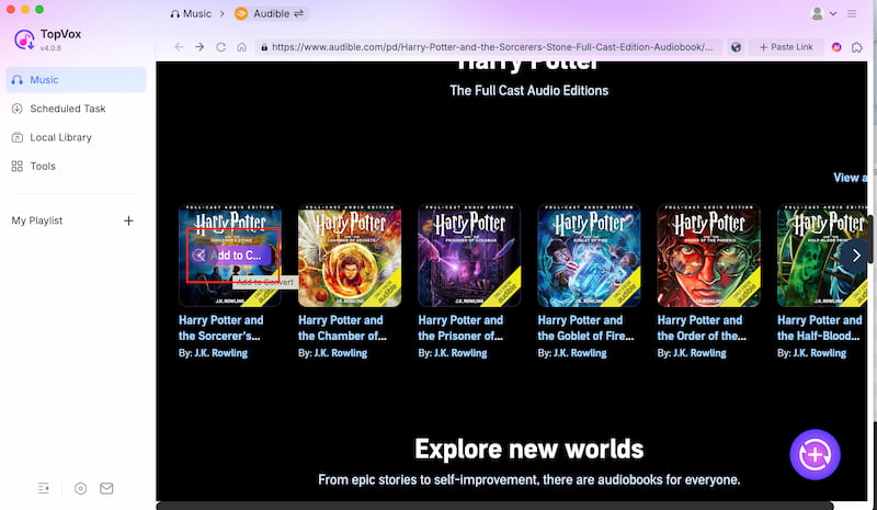 Topvox All Music Converter Add To Convert