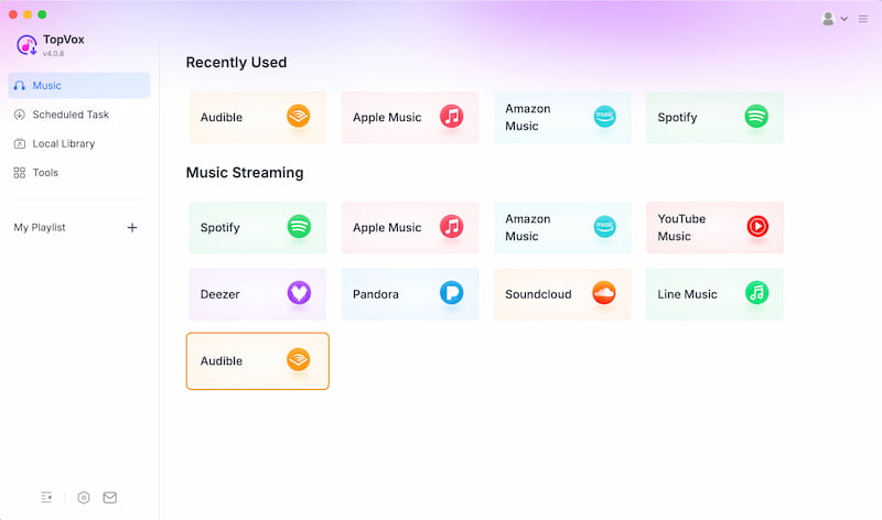 Topvox All Music Converter Audible