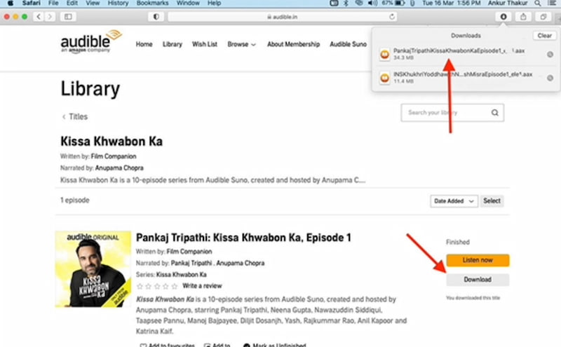 Audible Purchase Audio Book