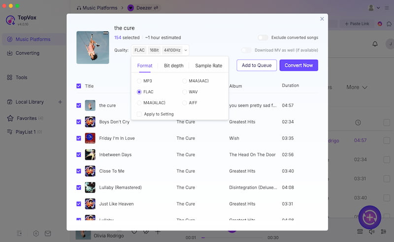 Topvox Deezer Music Flac Music