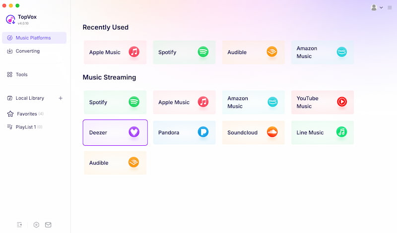 Topvox Deezer Music Platform