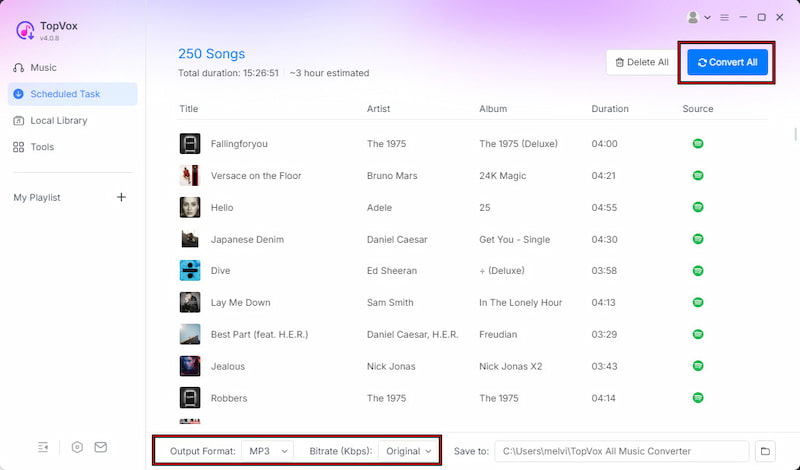 Choose Output Settings And Download