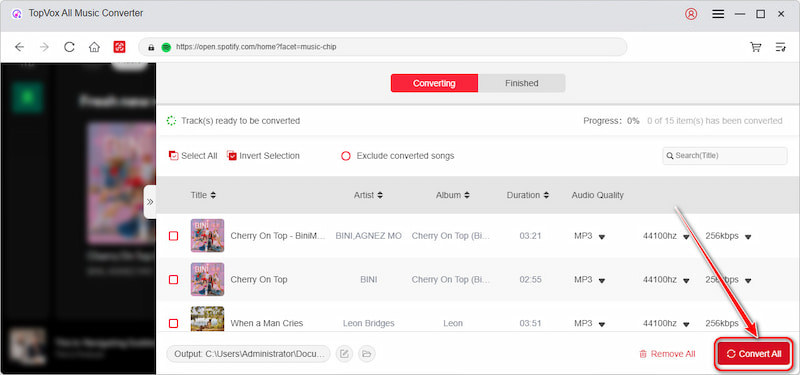 Topvox All Music Converter Convert Amazon Music