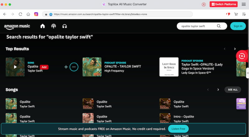 Topvox Amazon Add Button