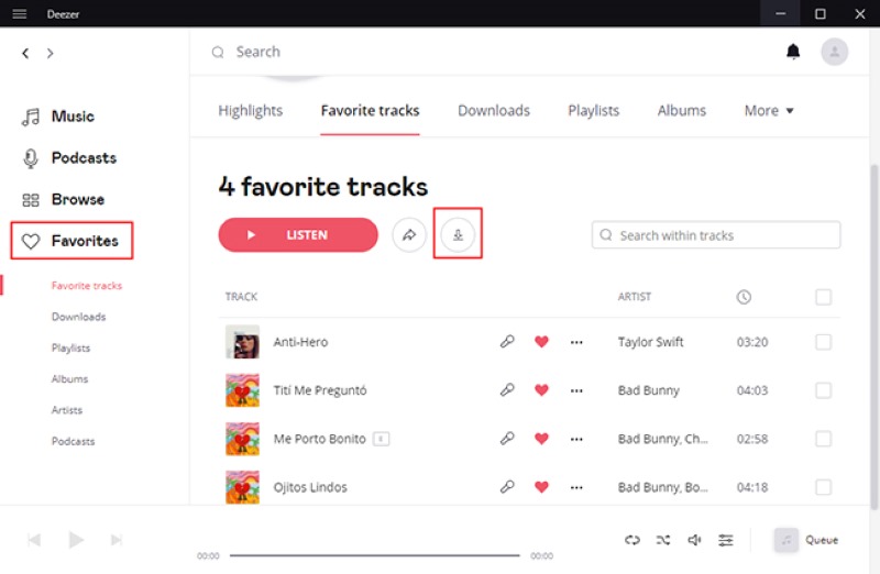 Deezer Download Music On Desktop