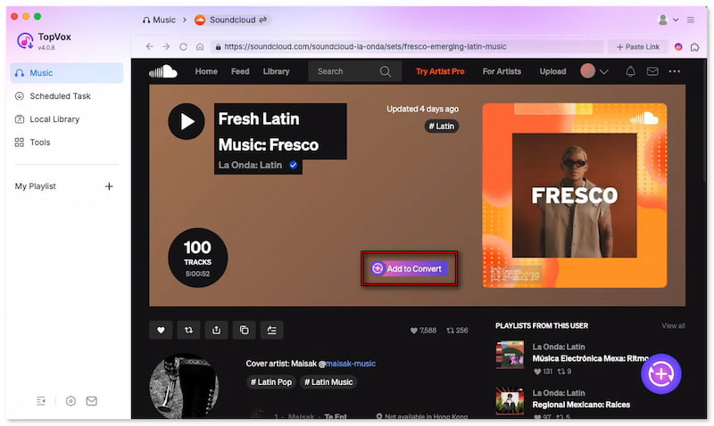 Add Songs to Download Queue