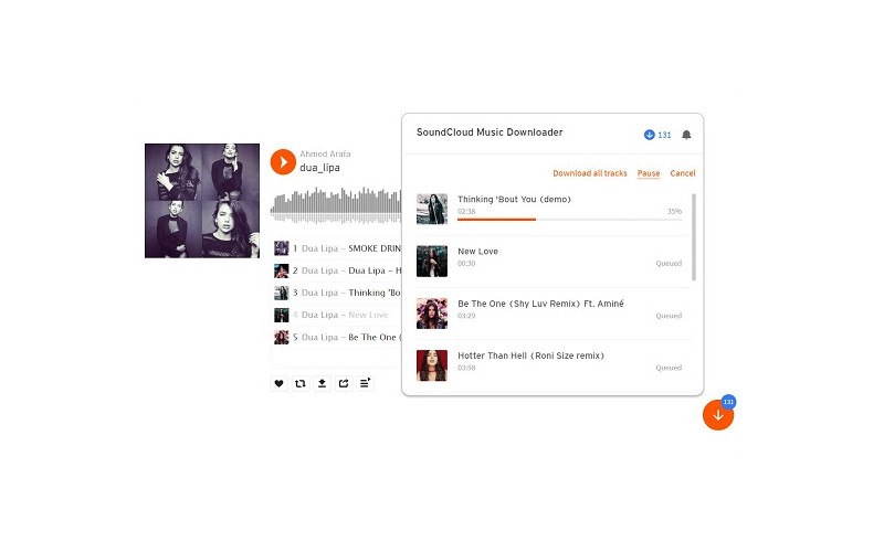 Download Single Track in Extension