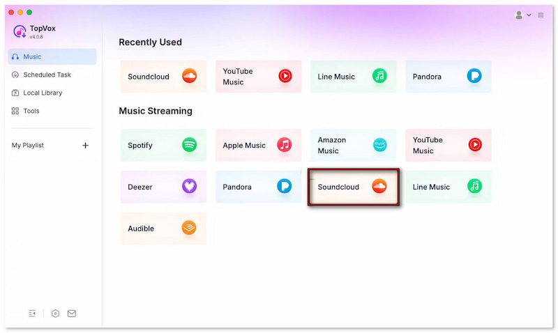 Open Soundcloud App