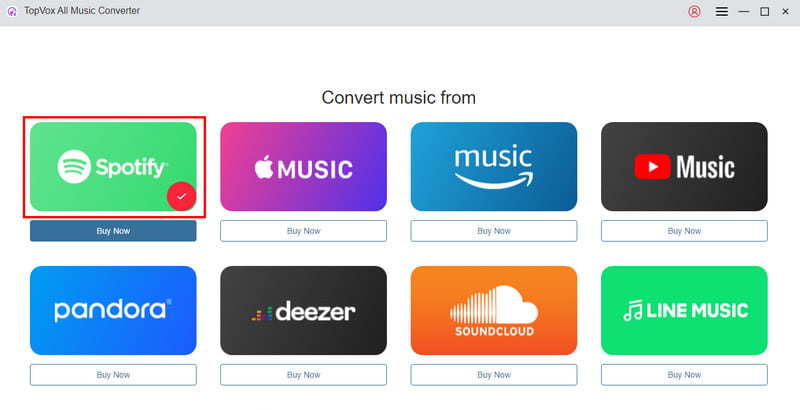 Click Spotify Topvox
