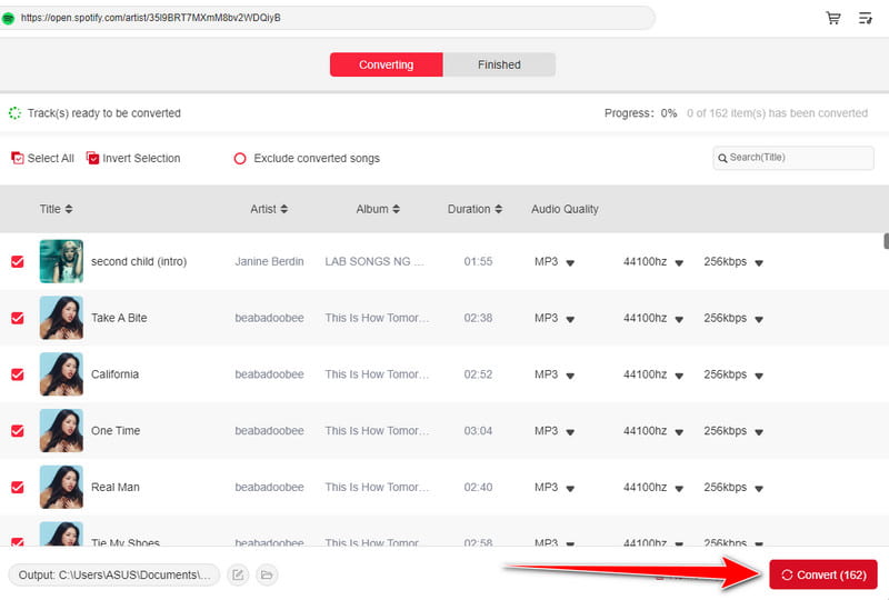 Convert All Button Below Topvox