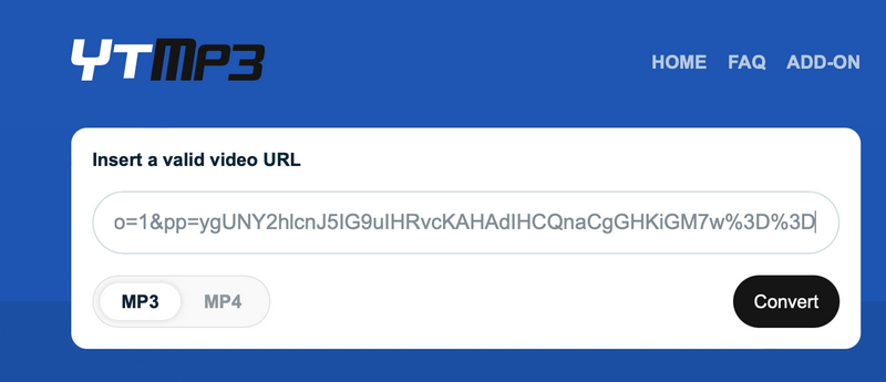 Ytmp3 Paste Url