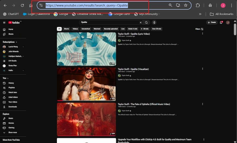 Youtube Music Copy Link